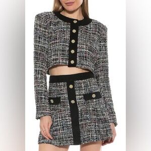 Tweed cropped blazer, never been worn